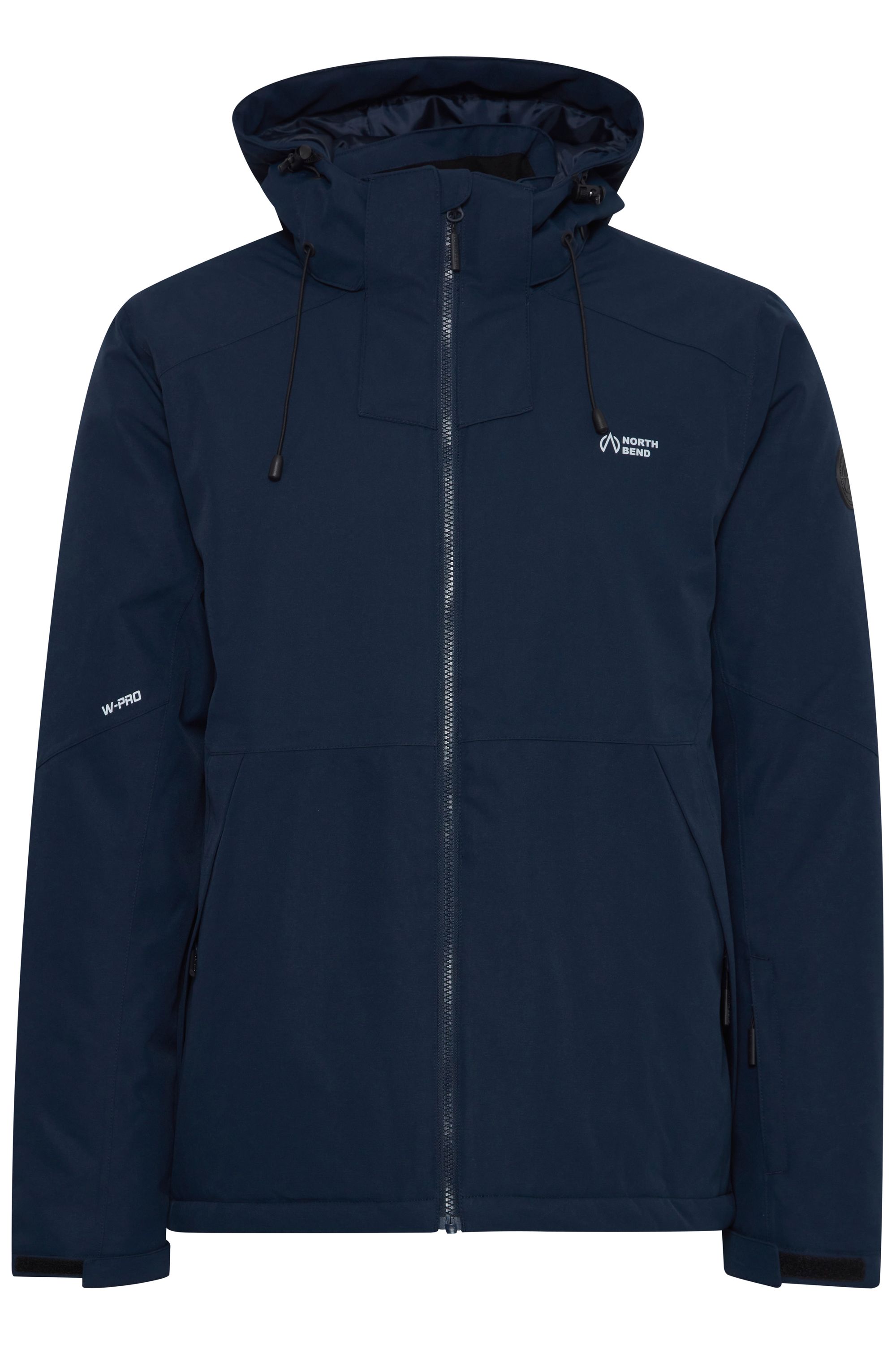 Skijacke NORTH BEND "Skijacke NBOcta M W-PRO 10.000 mit wasserdichter Beschichtung", Herren, Gr. XXL, blau (navy blazer), Obermaterial: 100% Polyester PES., unifarben, Sportlich, regular fit hüftbedeckend, Jacken Skijacke