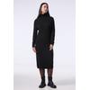 Strickkleid STREET ONE STUDIO, Damen, Gr. 38, EURO-Größen, schwarz, Stoff, 50% Nylon, 27% Polyacryl, 18% Baumwolle, 5% Elasthan, unifarben, casual, normal kniebedeckend, hoch geschlossener Ausschnitt, Langarm Bündchen, Kleider