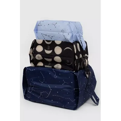 BAGGU Night Sky 3D Zip Set - Blue ALL at Urban Outfitters