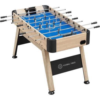 Foosball Table, Fooze Balls Table with 2 Soccer, Party, Kids - Blue