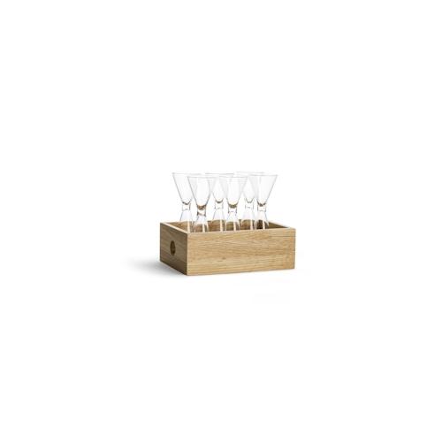 Schnapsglas Set mit Holzbox 7tlg.