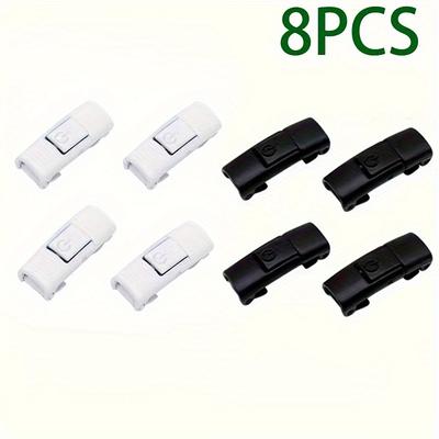 TEMU 8pcs Metal Quick-release No-tie Shoelace Buckles - Adjustable Press-on Locks For Shoes, Boots & Belts () | Fasteners For , Belt Alternative, Secure Snap Closure