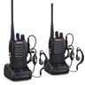 Lot de 2 talkies-walkies radio bidirectionnels bf 888s uhf 400-470 mhz 16 canaux émetteur-récepteur radio talkie-walkie