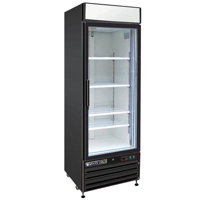 Maxx Cold MXM1-23FBHC 27" X-Series 1 Section Display Freezer w/ Swing Door - Bottom Mount Compressor, Black, 120v