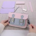 Borsa artigianale fai-da-te Borsa a tracolla Cucito Borsa fatta a mano Parti Messenger