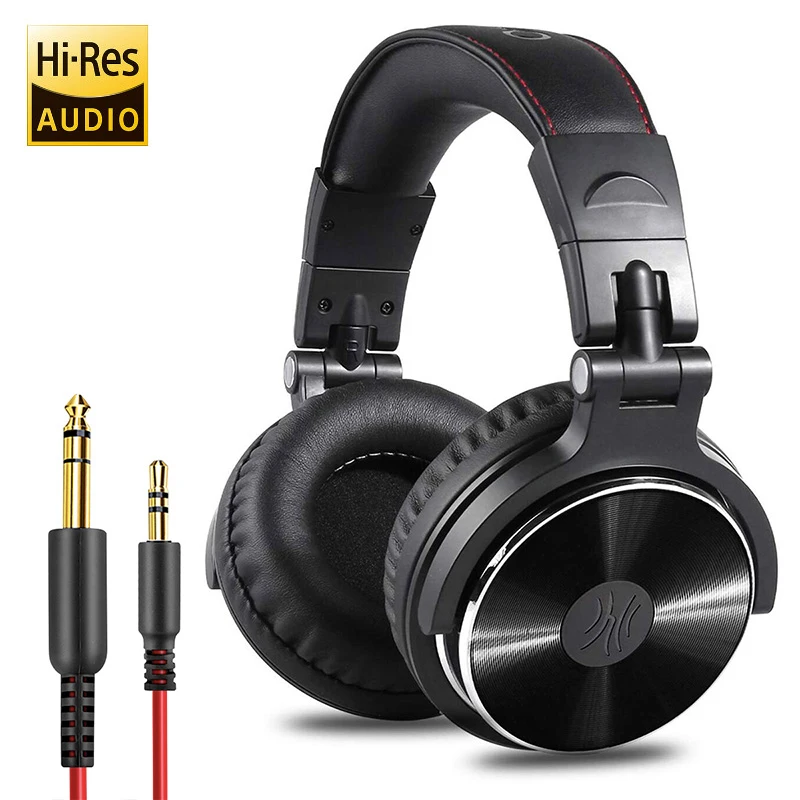 Oneodio Pro10 Cuffie auricolari Hi-Res Studio DJ Cuffie Monitor cablato Cuffie musicali Auricolari per telefono Computer PC con microfono