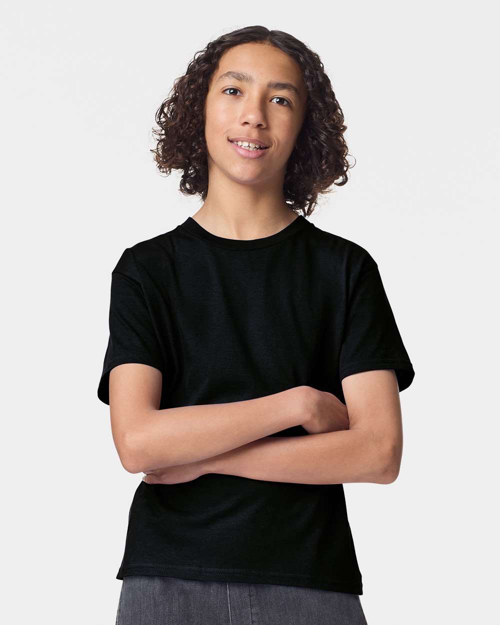 American Apparel 2001Y Youth Fine Jersey Top in Black size XS | Cotton