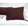 Lot de 2 taies d'oreiller Lovely Home LH71587 - 60 x 80 cm - marron