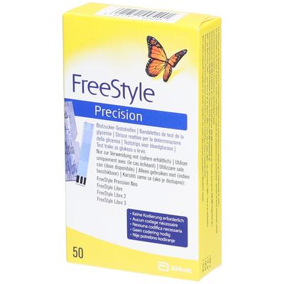 Freestyle Precision Blutzucker Teststr.o.Codierung 50 St Teststreifen Image