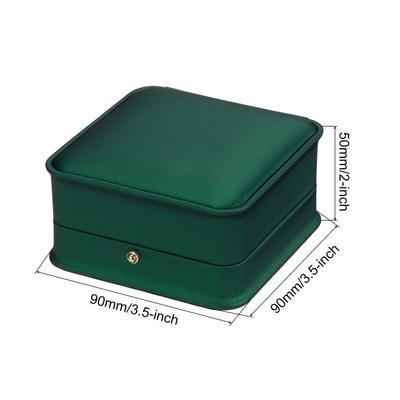 2pcs PU Leather Bracelet Boxes Classic Bangle Box Jewelry Gift Storage