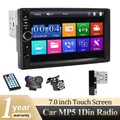 Hippcron 7 pollici 1 Din Autoradio MP5 Lettore multimediale Touch Screen Ingresso FM Aux USB Mirror Link Autoradio universale BT5.0