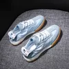 Koreanische Damenschuhe runde Zehen Damenschuhe schnüren leichte bequeme und elegante tägliche Routine auf bieten Designer Luxus h a