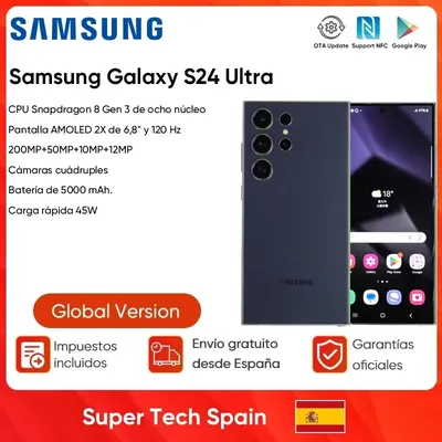 100 % neues Samsung Galaxy S24 Ultra 5G AI Smartphone Snapdragon 8 Gen 3 6,8" 120Hz AMOLED 2X Display 200MP Qual Kamera Handy