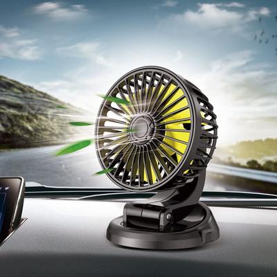 Aougo - Batteriebetriebener Lüfter, 12 v, Zigarettenanzünder, Mini-Lüfter, Clip, Auto-Lüfter für
