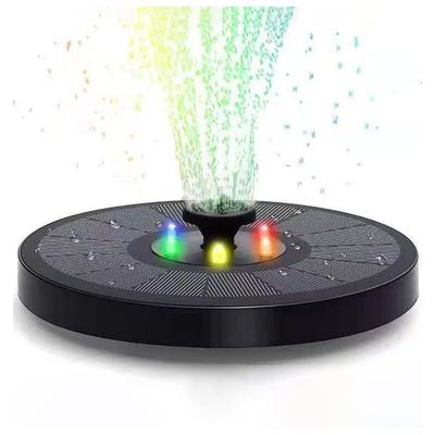 Ahlsen - 3W Solarbrunnen – Solar-Teichpumpe mit LED-Licht – für Gartenteich oder Brunnen Image
