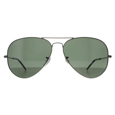 Ray-Ban Aviator Unisex Matte Transparent Grün G-15 Grün Aviator RB3025