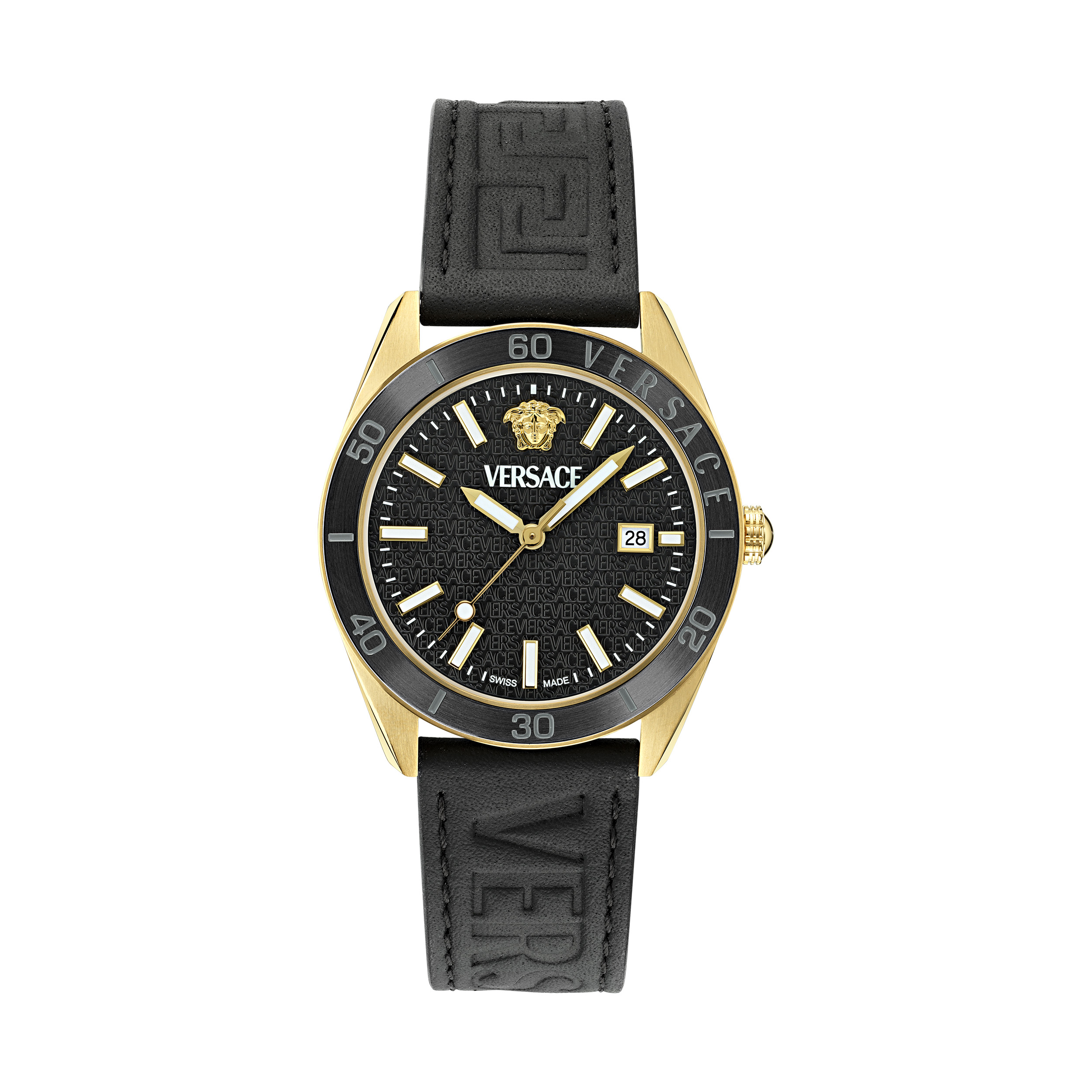 Versace V-Dome Herren Schwarze Uhr VE8E00224 Image