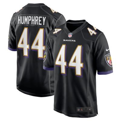 Baltimore Ravens Nike Game Ausweichtrikot - Schwarz - Marlon Humphrey - Herren Image