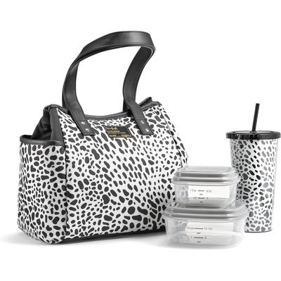 Fit & Fresh 993FF2926 Luxe Cheetah 2 Containers And Tumbler