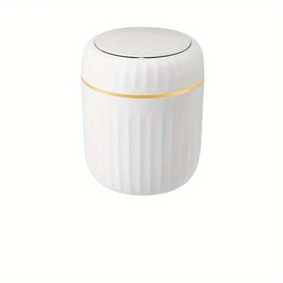 TEMU - Desktop , Small Tea Table Lid Bin - Plastic Cylindrical Functions, No Required.