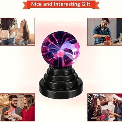 TEMU Plasma Ball/light/lamp, Static Electricity Electric Lightning Ball, Touch Sensitive, Usb Powered, Amazing Gift For Parties, Birthday And Holiday, 3 Inch, For 14 Years Old