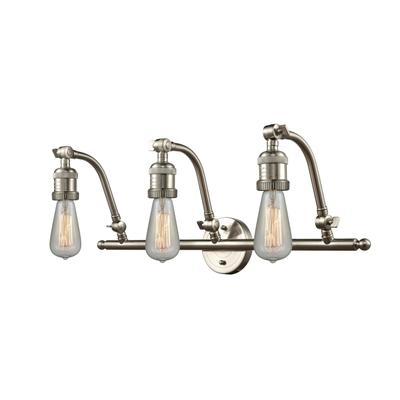 Innovations Lighting Bruno Marashlian Bare Bulb 26 Inch 3 Light Bath Vanity Light - 515-3W-SN