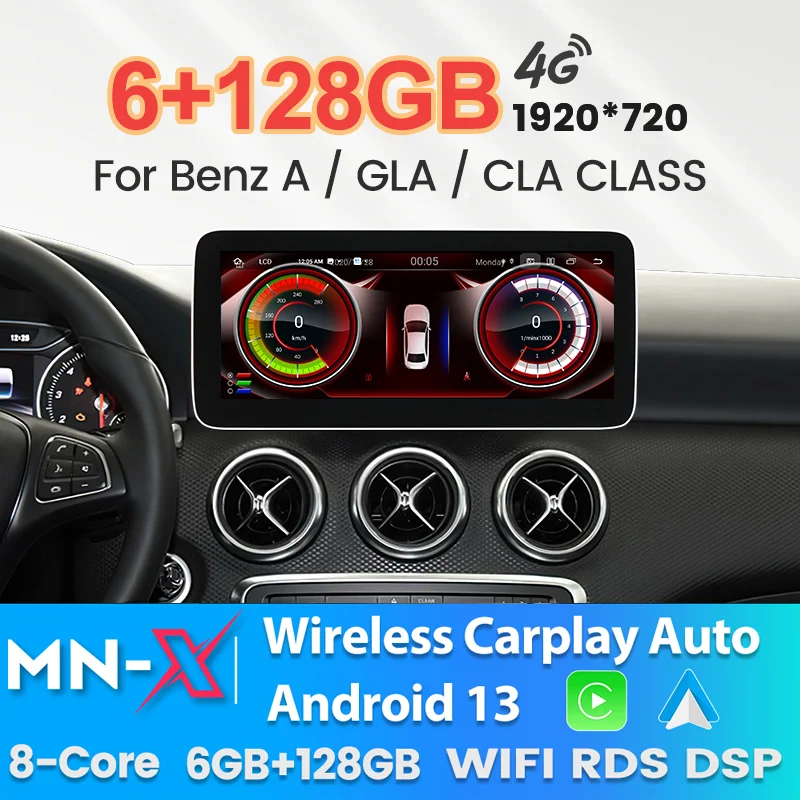 1920*720 Auto Radio Multimedia Player GPS Navigation Für Mercedes Benz EINE klasse W176/GLA X156/CLA C117 Carplay Android Auto 8-Core Image