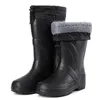 Winter Regen Schuhe für Männer EVA Nicht-slip Männer Schnee Stiefel Plüsch Warme Wasserdichte Schuhe Bequeme Plattform Männer Arbeit schuhe Plus Größe