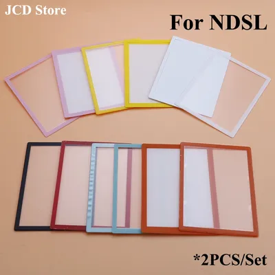 1 Satz oberer LCD-Bildschirm len Kunststoff abdeckung unterer Rahmen Ersatz für ndsl für ds lite Image