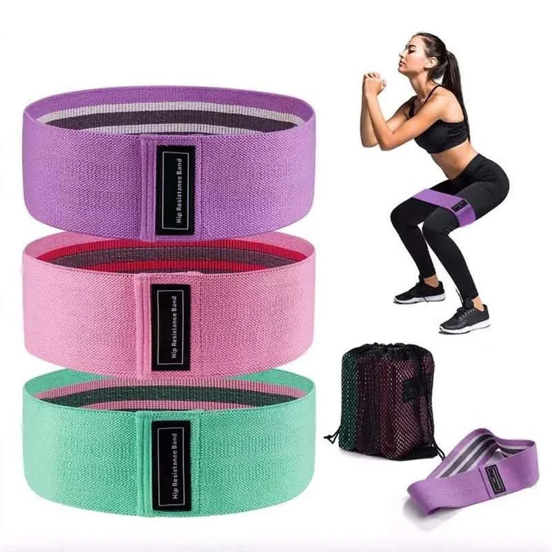 Fitness Übung Stretch Hüfte Widerstand Bands Yoga Beine Butt Anti Slip Elastische Fitness Bodybuilding Übung Workout Ausrüstung