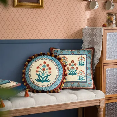 Jacquard-Blumen kissen hülle, Vintage-Kissen bezug, dekorative Lendenwirbel kissen hüllen, weiches Image