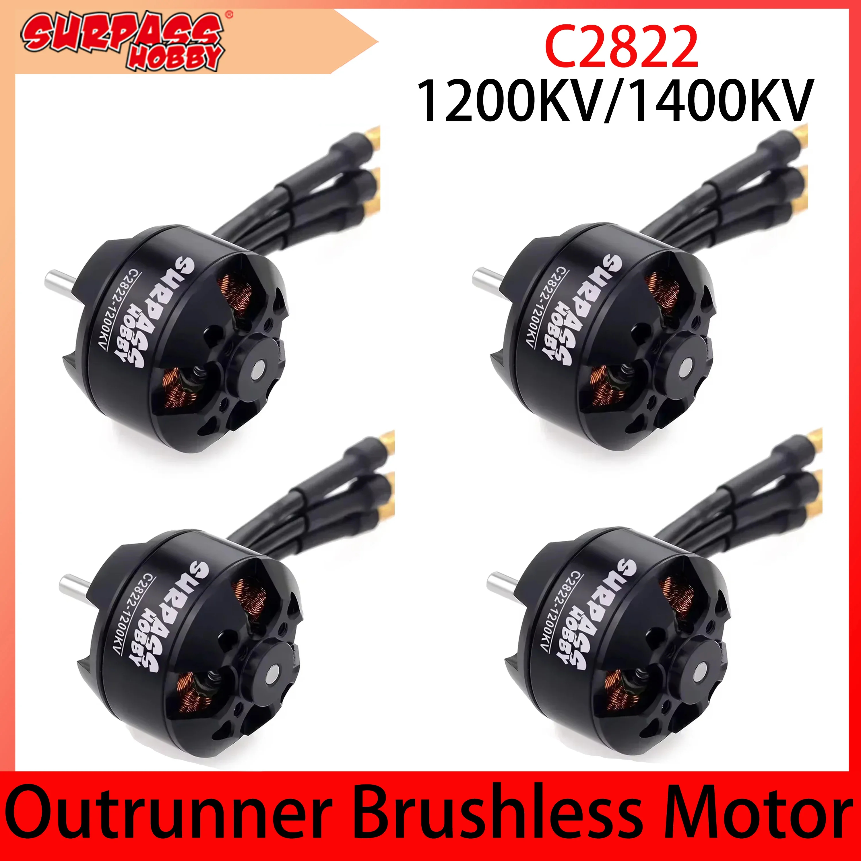 Übertreffen Hobby/4pcs () 1200kv 1400kv 14-poliger bürstenloser Motor für RC-Starr flügel flugzeug Airpane fpv Drohne Quadcopter