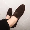 Sommer männer Echte Leder Schuhe Handgemachte Männer Slip auf Schuhe Elegantes Männer Kleid Schuhe Atem Fahren Mokassins Weiche Slipper