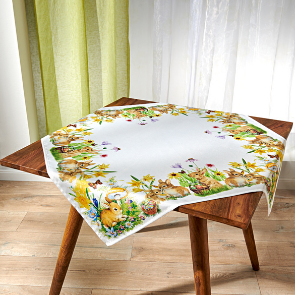 Mitteldecke Osterhasen, 85 x 85 cm Image