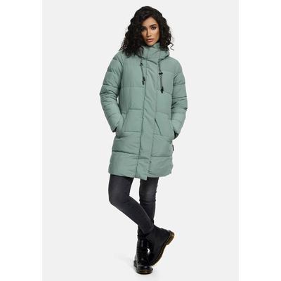 Winterjacke MARIKOO "Kaituu XVI", Damen, Gr. 2XL, grün (smokey mint), Obermaterial: 100% Polyester; Innenmaterial: 100% Polyester; Futter/Wattierung: 100% Polyester, Jacken, mit großer Kapuze Image