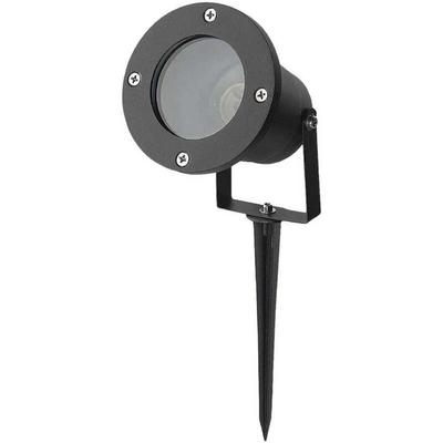 VT-7701 LED-Gartenspieß mit GU10-Lampenfassung aus verstellbarem Aluminium in schwarzer Farbe IP65 Image