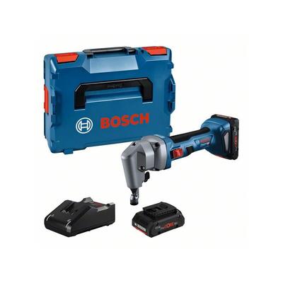 Akku-Nager gna 18V-16 e, 2x ProCORE 18V 4.0 Ah, Ladgerät und l-boxx - Bosch