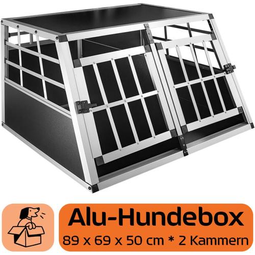 Hundebox Hundetransportbox Auto Alu Hunde Transportbox Aluminium Kofferraum Transport Box für Hund