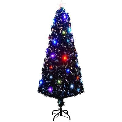 Vidaxl - Weihnachtsbaum mit Beleuchtung und Ständer 240 cm Glasfaser