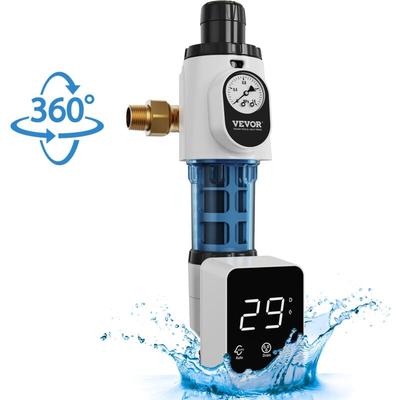 Vevor - Spin-Down-Filter, 40 Mikron-Sedimentfilter für das ganze Haus für Brunnenwasser, 3/4 Zoll Image