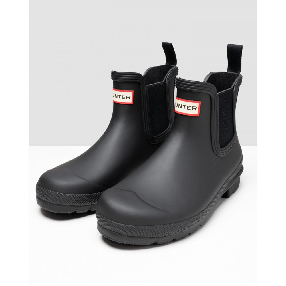 Hunter Original Chelsea Gummistiefel Für Damen In Schwarz Image