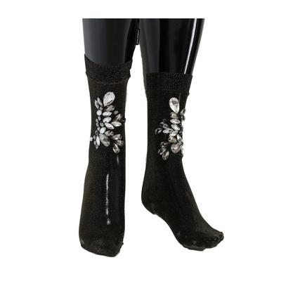 Mit Blumenkristallen verzierte Mid-Calf-Strumpfe