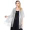 roter glitzernder Fransenschal für Damen – leichter Abendschal für Hochzeiten, Partys und formelle Anlässe – elegantes und stilvolles Accessoire