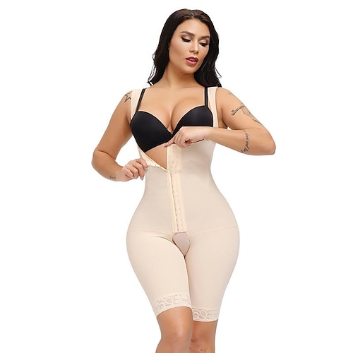 shapewear bauchkontrolle fajas colombianas hohe kompression body shaper für frauen butt lifter oberschenkel schlanker Image