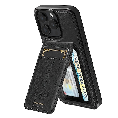 Handy Hülle Handyhüllen Für iPhone 17 Pro Max 17 Air 16 15 14 Pro Max Plus 13 12 11 Pro Max Mini Rückseite Mit Ständer Magnetisch Kartenfach Retro TPU PC Image