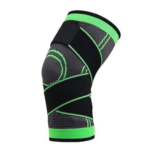 Ein Paar Kompressions-Knieschutz mit kurzem Riemen Übung Fitness Laufen Bergsteigen Basketball-Knieschutz Atmungsaktiver Nylon-Strick-Sport-Knieschutz Image