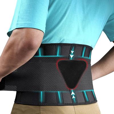 Lumbar Support Belt for Men Heavy Lifting Work, Back Brace for Lower Back Pain, Breathable Back Support Belt with Lumbar Pad for Scoliosis, Herniated Disc, Sciatica