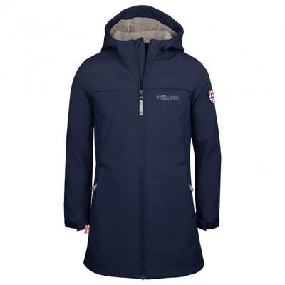 Trollkids - Girl's Kristiansand Coat - Softshelljacke Gr 140 blau Image