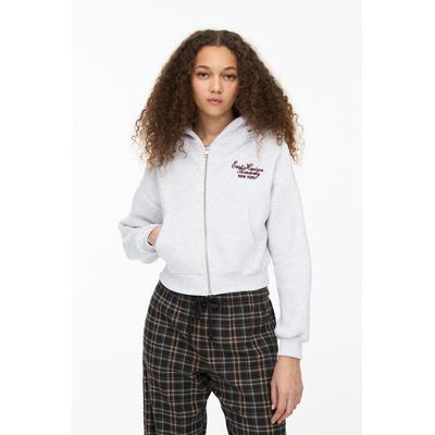 Cropped Hoodie With Zip