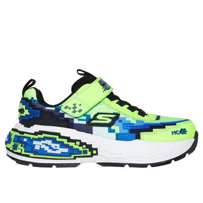 Skechers Boy's Mega-Craft 4K Sneaker | Size 11.0 | Lime/Black | Synthetic/Textile | Machine Washable